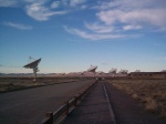 You can see the dishes and in the foreground the railroad tracks used to reposition them.