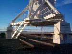 Here's the bottom of one of the 460,000 pound dishes.