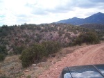 View of mountains and my hood.