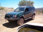 The Xterra with some mods.  Note the bumper.