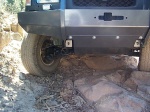 Here's me driving over some smallish rocks.
