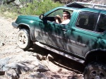 Me, driving.  Note the stock step rails.