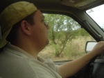 me, driving.