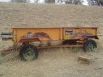 A old wagon we encountered after a wrong turn.