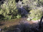 A muddy hole.