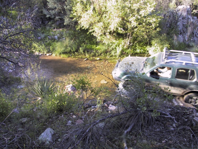 Me, well, crossing the river.