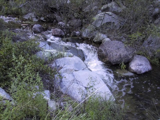 Rocks and water.