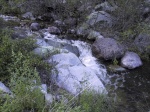 Rocks and water.