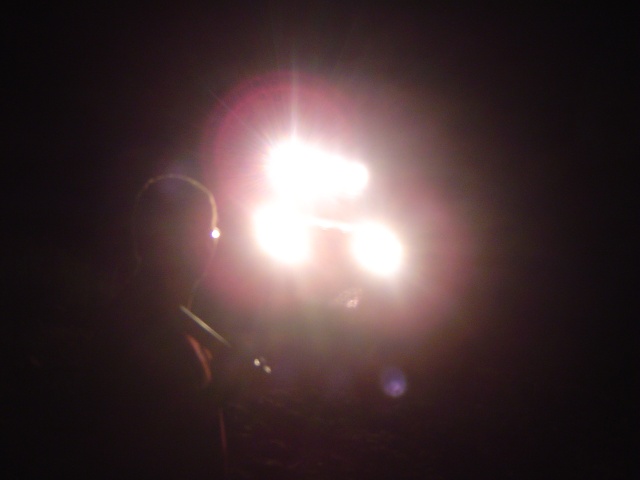 Scary lights!  Is it a ghost?