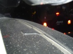 Nicole's Jeep being blocked by moi.