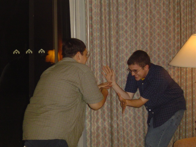 Everybody (but Nicole) was kung-fu fighting.