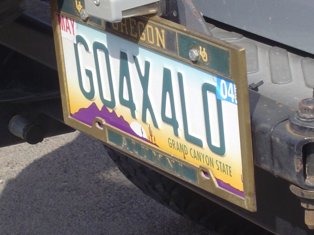 A neat license plate.