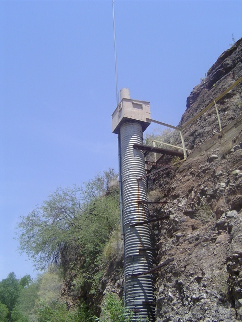 A weird communications tower.
