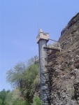 A weird communications tower.