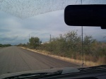 An upcoming view of the San Manuel mine.