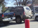 My truck as it looked from inside the KFC/Taco Bell.