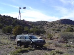 The X in front of a windmill.