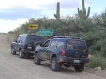 benson is 42 miles away.  Alex and Drew are driving to San Manuel instead.
