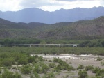 Some sort of wicked pipeline over the San Pedro "river."