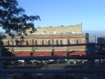 Most of the buildings had broken glass...the old style, with waves in it.