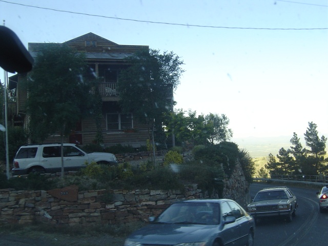 Almost out of Jerome on the way back to Flag.