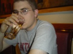 Jack, drinking tea.