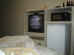 The TV, again for some reason, at the Fabulous Radisson Woodlands.