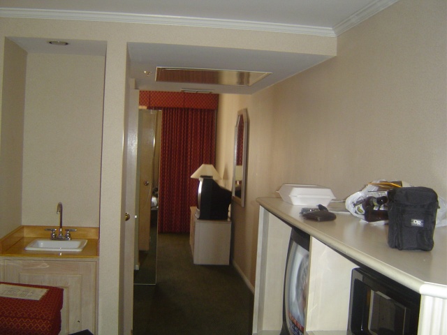 The view from the living room at the Fabulous Radisson Woodlands.