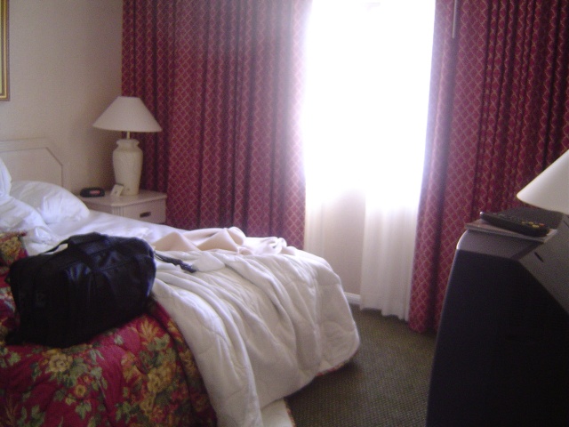 My bedroom at the Fabulous Radisson Woodlands.