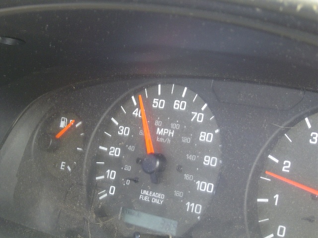 This is how slow I had to go behind a U-Haul.