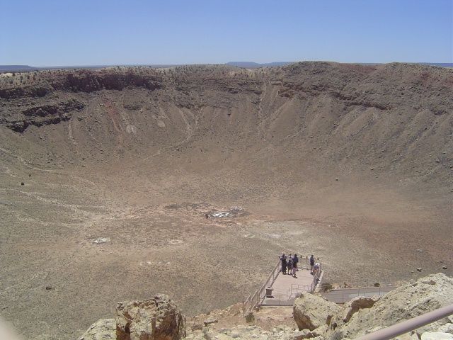 Another view of the crater.  Immense.