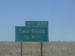 There is a "town" called Two Guns.