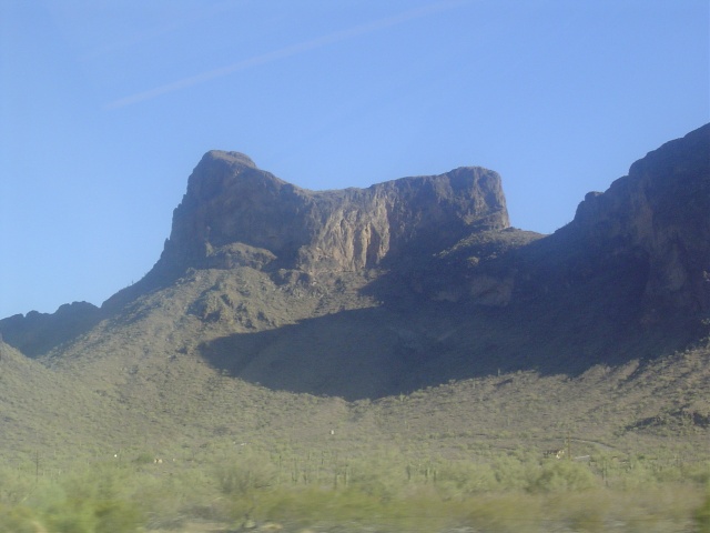 Picacho Peak itself.