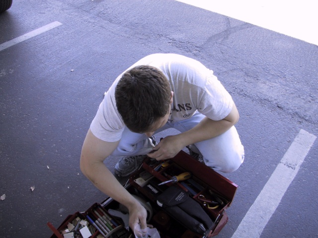 Matt, searching for tools.
