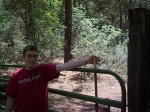 Jack opening said gate.