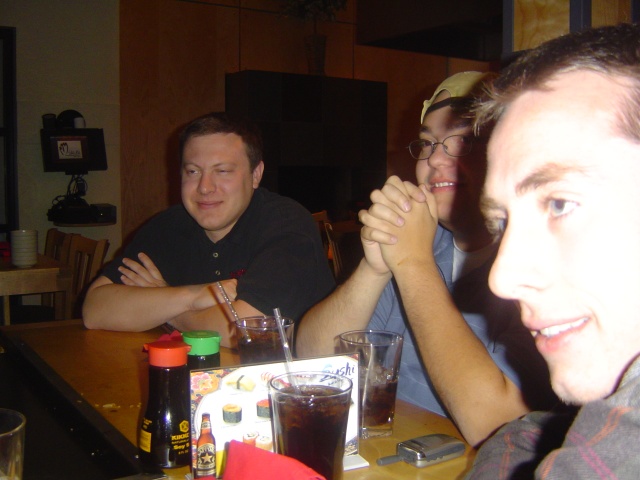You can see Matt in the background.