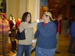 She is punching me.  Very violent, this girl.